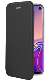 Луксозен кожен калъф тефтер ултра тънък Wallet FLEXI и стойка за Samsung Galaxy S10e G970 черен